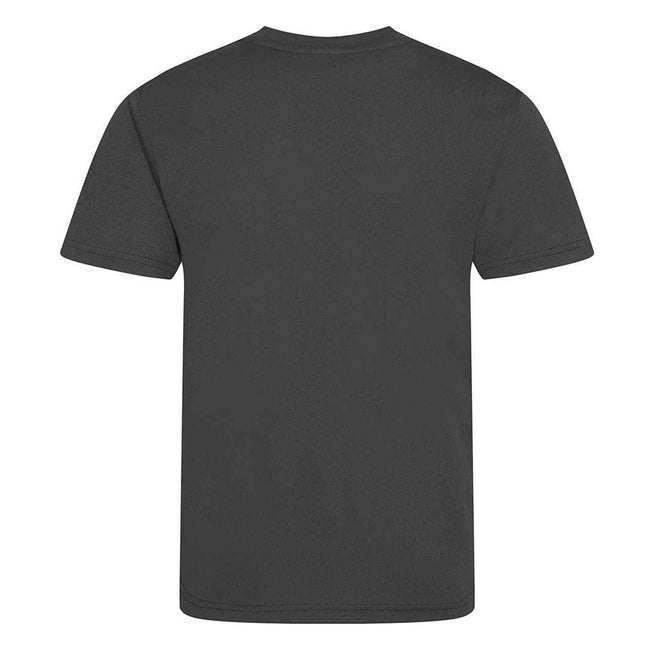 Charcoal - Back - AWDis Cool Childrens-Kids Recycled T-Shirt