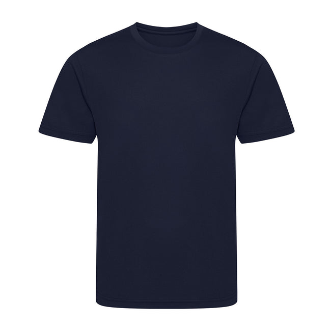 French Navy - Front - AWDis Cool Childrens-Kids Recycled T-Shirt