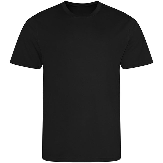 Jet Black - Front - AWDis Cool Mens Recycled T-Shirt