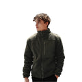 Dark Olive - Front - Front Row Mens Sherpa Recycled Fleece Jacket