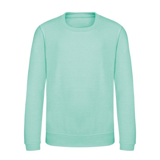 Peppermint - Front - Awdis Childrens-Kids Sweatshirt