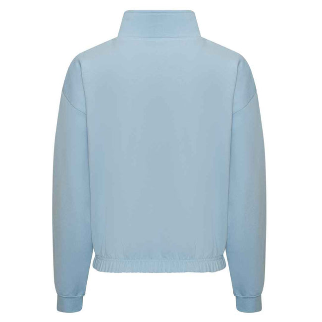 Sky Blue - Back - Awdis Womens-Ladies Just Hoods Crop Sweatshirt