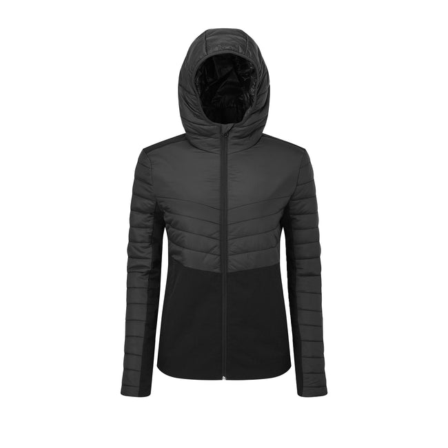 Black - Front - TriDri Womens-Ladies Hybrid Insulated Jacket