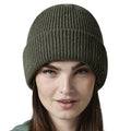 Olive - Side - Beechfield Unisex Adult Water Repellent Beanie