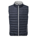 Navy-Light Grey - Front - 2786 Mens Traverse Padded Gilet