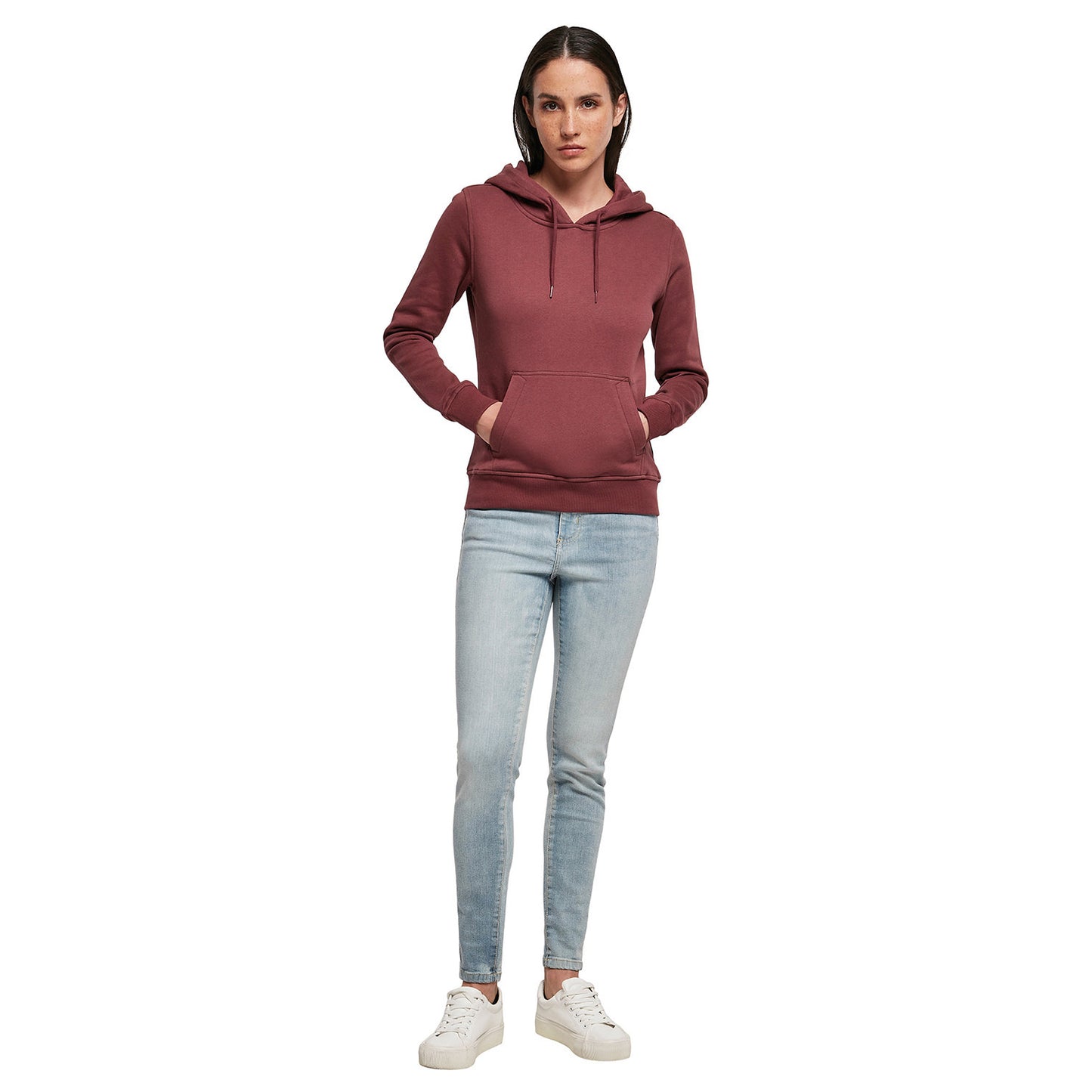 Cherry - Back - Build Your Brand Womens-Ladies Organic Hoodie