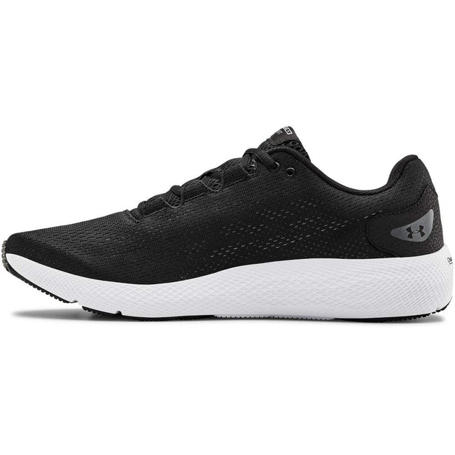 Black-White - Back - Under Armour Mens Charged Pursuit 2 Trainers