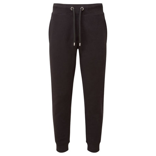Black - Front - Anthem Unisex Adult Jogging Bottoms