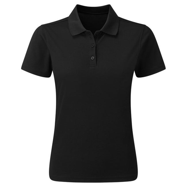 Black - Front - Premier Womens-Ladies Sustainable Polo Shirt