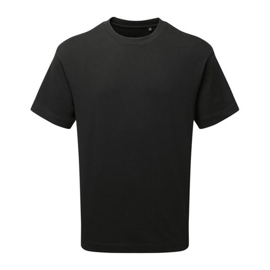 Black - Front - Anthem Mens Heavyweight T-Shirt