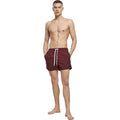 Cherry Red - Back - Build Your Brand Mens Swim Shorts