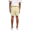 Light Yellow - Side - Build Your Brand Mens Swim Shorts