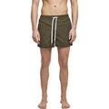 Olive - Front - Build Your Brand Mens Swim Shorts
