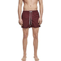 Cherry Red - Front - Build Your Brand Mens Swim Shorts