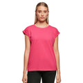 Hibiscus Pink - Lifestyle - Build Your Brand Womens-Ladies Extended Shoulder T-Shirt