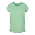 Neo Mint - Front - Build Your Brand Womens-Ladies Extended Shoulder T-Shirt
