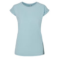 Ocean Blue - Front - Build Your Brand Womens-Ladies Extended Shoulder T-Shirt