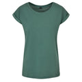 Pale Leaf - Front - Build Your Brand Womens-Ladies Extended Shoulder T-Shirt