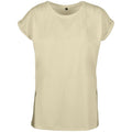 Soft Yellow - Front - Build Your Brand Womens-Ladies Extended Shoulder T-Shirt