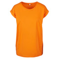 Paradise Orange - Front - Build Your Brand Womens-Ladies Extended Shoulder T-Shirt