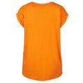 Paradise Orange - Back - Build Your Brand Womens-Ladies Extended Shoulder T-Shirt