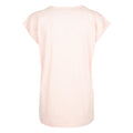 Pink - Back - Build Your Brand Womens-Ladies Extended Shoulder T-Shirt