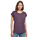 Purple Night - Lifestyle - Build Your Brand Womens-Ladies Extended Shoulder T-Shirt