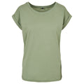 Soft Salvia - Front - Build Your Brand Womens-Ladies Extended Shoulder T-Shirt
