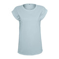Powder Blue - Front - Build Your Brand Womens-Ladies Extended Shoulder T-Shirt