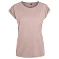 Dusk Rose - Front - Build Your Brand Womens-Ladies Extended Shoulder T-Shirt