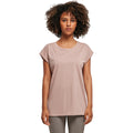 Dusk Rose - Back - Build Your Brand Womens-Ladies Extended Shoulder T-Shirt
