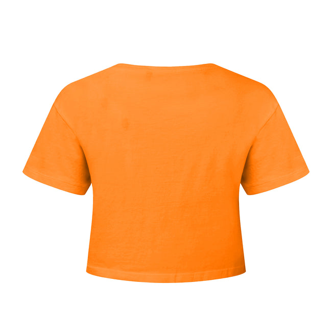 Orange - Back - TriDri Womens-Ladies Crop Top
