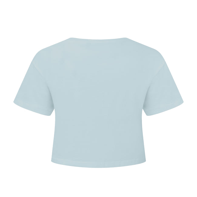 Sky Blue - Back - TriDri Womens-Ladies Crop Top