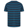 Navy-Marine - Back - Front Row Mens Striped T-Shirt