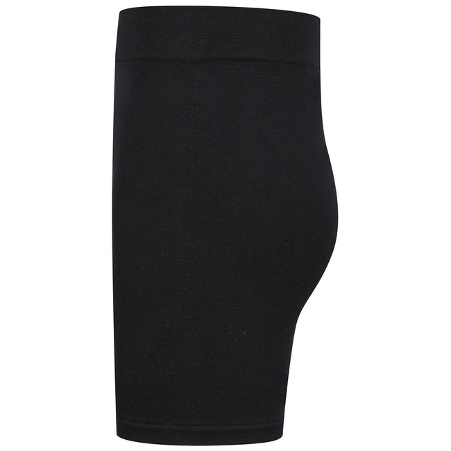 Black - Lifestyle - Tombo Girls Seamless Cycling Shorts
