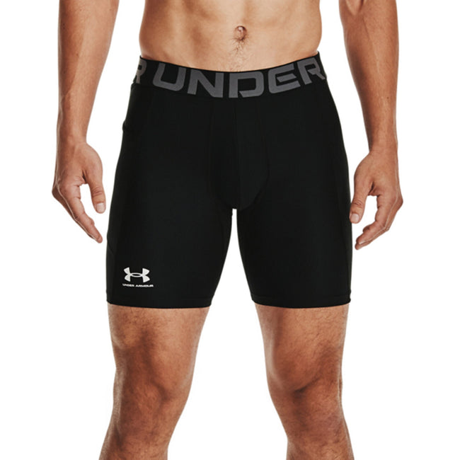 Black-White - Back - Under Armour Mens HeatGear Base Layer Bottoms