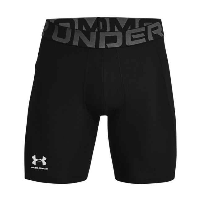Black-White - Front - Under Armour Mens HeatGear Base Layer Bottoms