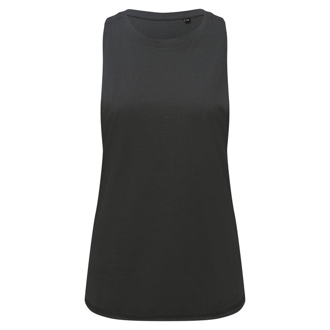 Charcoal - Front - TriDri Womens-Ladies Organic Tank Top
