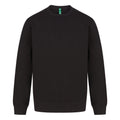 Black - Front - Henbury Unisex Adult Sustainable Sweatshirt