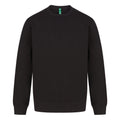 Black - Front - Henbury Unisex Adult Sustainable Sweatshirt