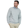 Heather Grey - Back - Henbury Unisex Adult Sustainable Sweatshirt