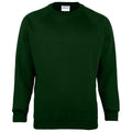 Bottle Green - Front - Maddins Mens Coloursure Plain Crew Neck Sweatshirt