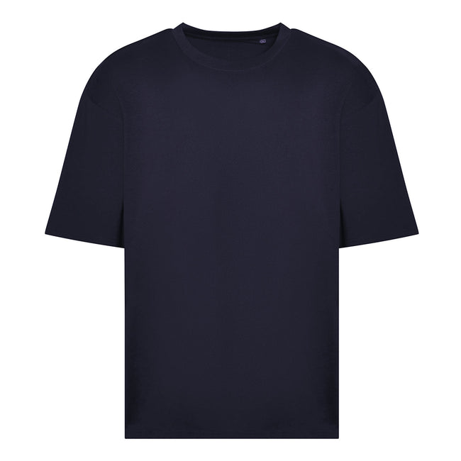 New French Navy - Front - Awdis Mens 100 Oversized T-Shirt