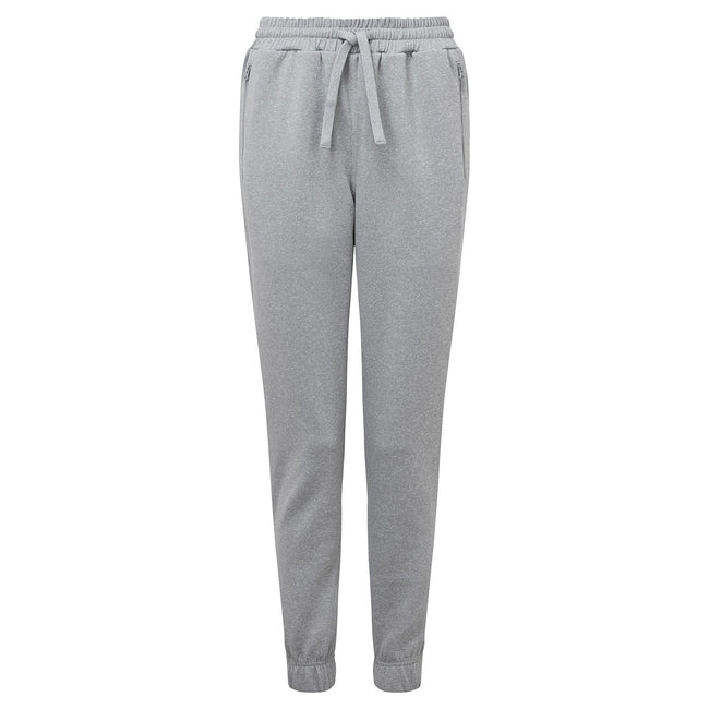 Grey Melange - Front - TriDri Mens Spun Dyed Jogging Bottoms