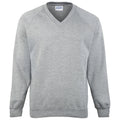 Oxford Grey - Front - Maddins Mens Coloursure V-Neck Sweatshirt