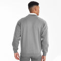 Oxford Grey - Side - Maddins Mens Coloursure V-Neck Sweatshirt
