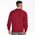 Red - Lifestyle - Maddins Mens Coloursure V-Neck Sweatshirt