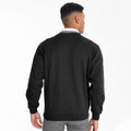 Black - Side - Maddins Mens Coloursure V-Neck Sweatshirt