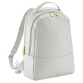 Soft Grey - Front - Bagbase Womens-Ladies Boutique Leather-Look PU Backpack