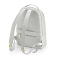 Soft Grey - Back - Bagbase Womens-Ladies Boutique Leather-Look PU Backpack